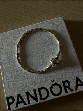 Pandora Sterling Simver Snake Chain Bracelet 7”